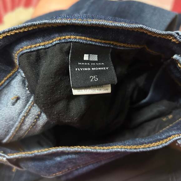 Flying Monkey Women’s High Rise Flare Stretch Jean Size 25, Inseam 30 in - Picture 3 of 4